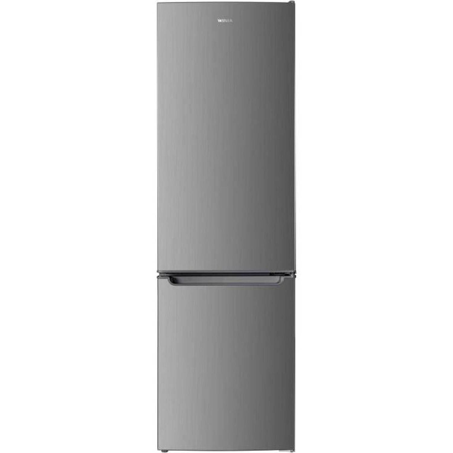 WINIA Gecombineerde koelkast - WRD-H27NX - 2 deuren - 262 Liter - l59,5 x L58 x h 186cm - Roestvrij staal