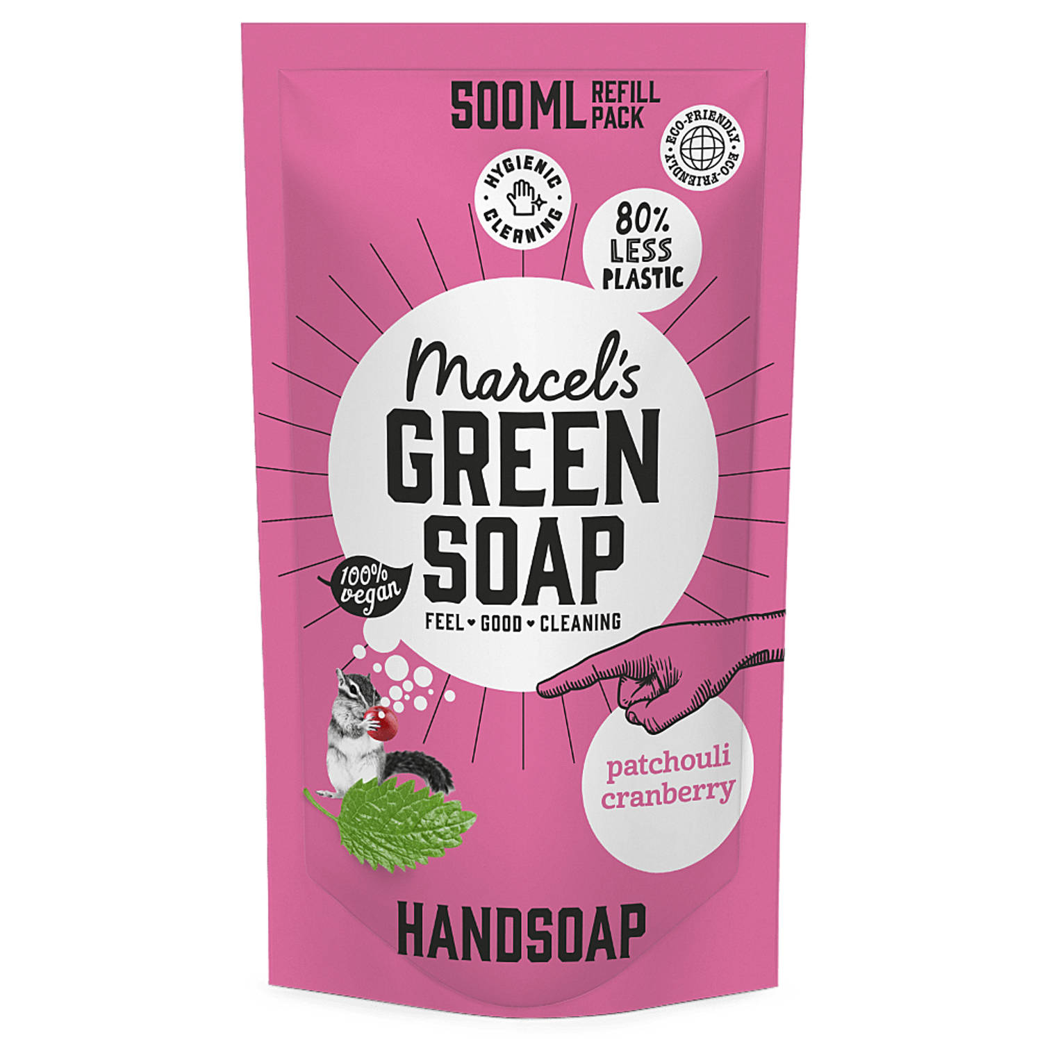 Marcel's Gr Soap Handsoap Patchouli & Cranberry Refill (500ml)