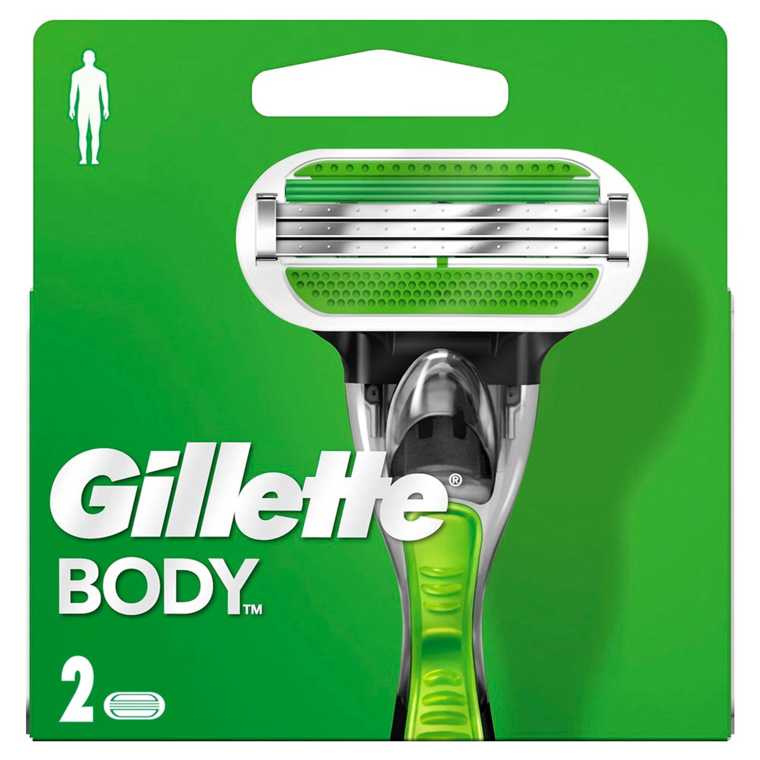 Extra scheermesje Body Gillette (2 uds)