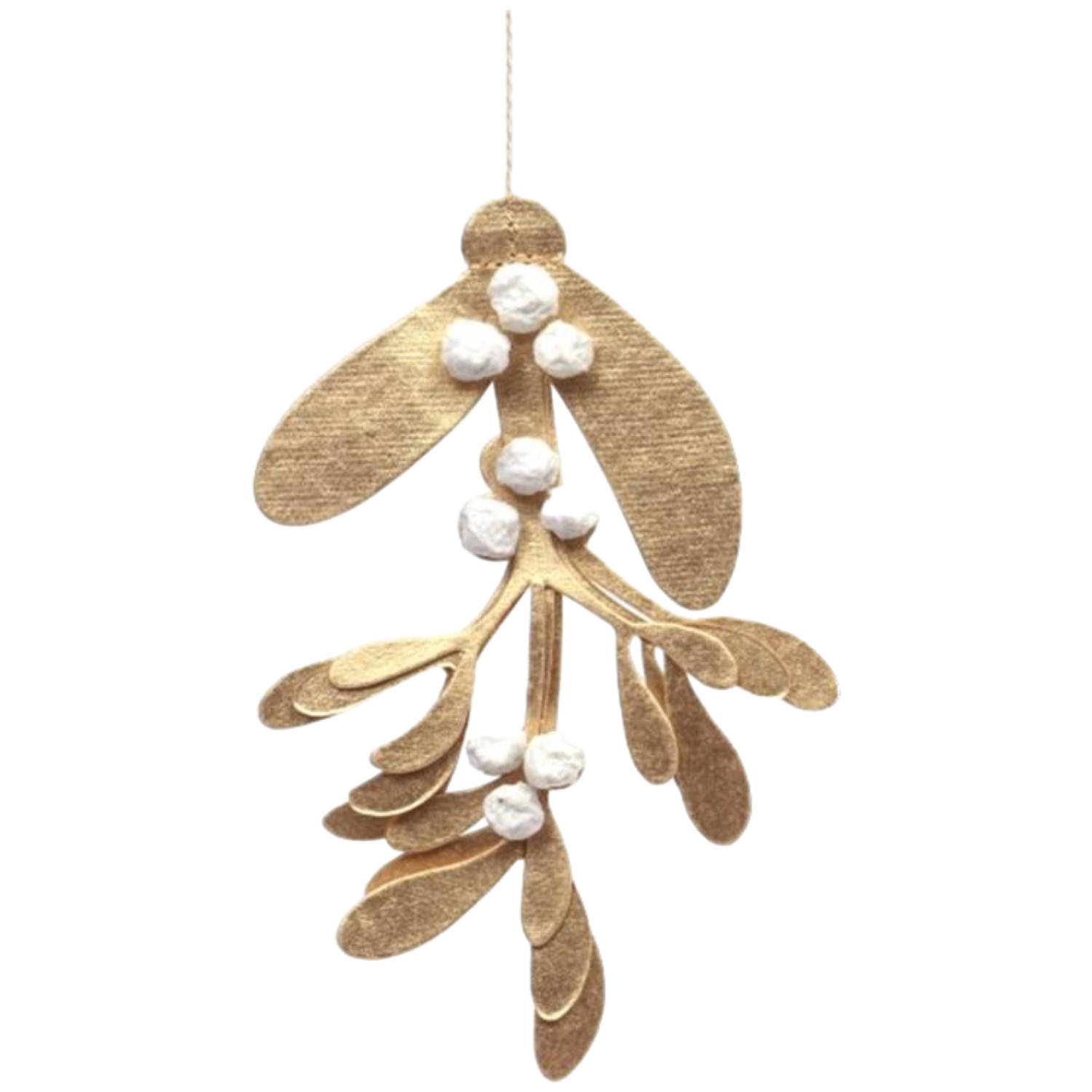 Only natural hangornament van papier mistletoe