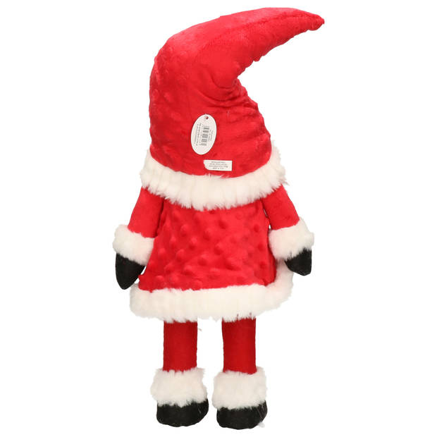 Decoratie pop gnome/kabouter - kerstman pop - 42 cm - Kerstman pop