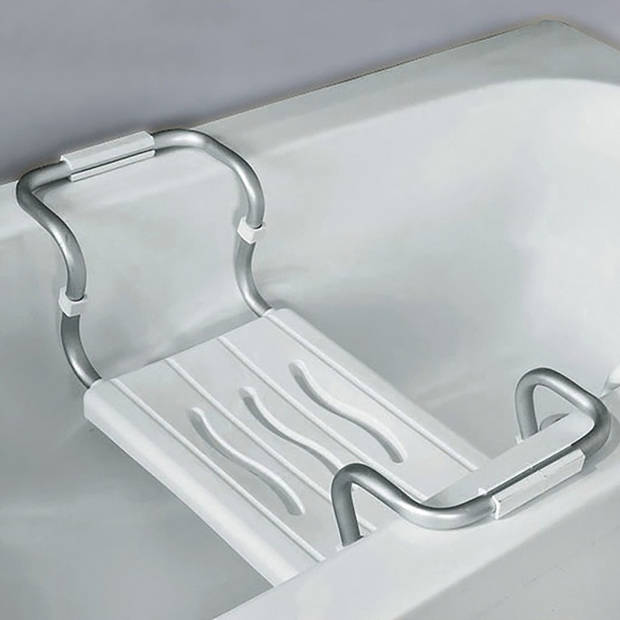 MSV Badkamer Bad zitje - stoel/kruk - Verhoogd zittend douchen - uitschuifbaar 55 tot 70 cm - Krukjes