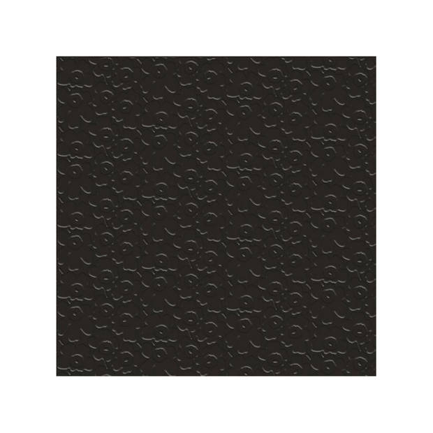 40x 3-laags servetten unikko zwart 33 x 33 cm - Feestservetten