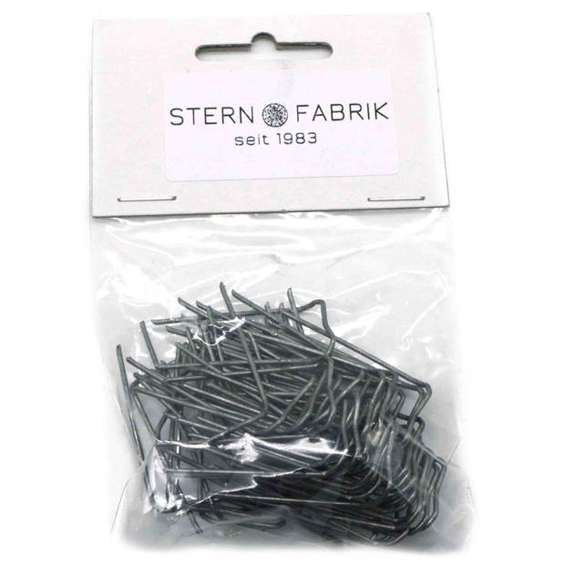 Stern Fabrik steekkrammen - 100x - 50 mm - patentkrammen/klemmetjes - Kerststukjes