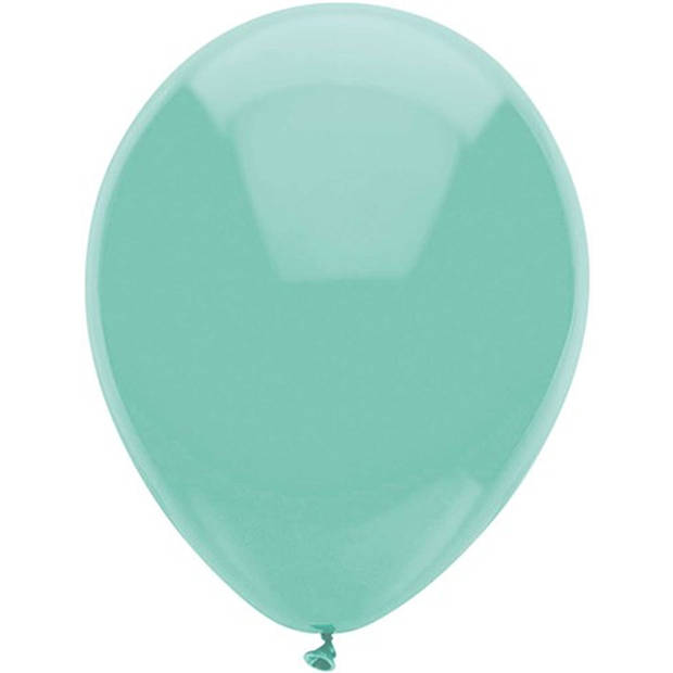 Ballonnen verjaardag/thema feest - 200x stuks - mintgroen/turquoise - Ballonnen