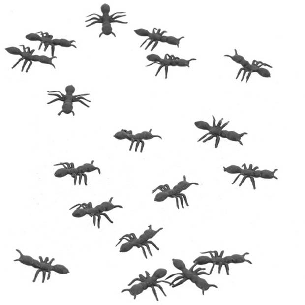Chaks Nep mieren - 2 cm - zwart - 100x - horror/griezel decoratie dierenA - Feestdecoratievoorwerp