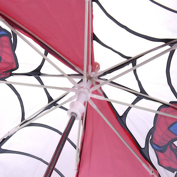 Spiderman paraplu - rood - D71 cm - voor kinderen - regen accessoires - Paraplu's