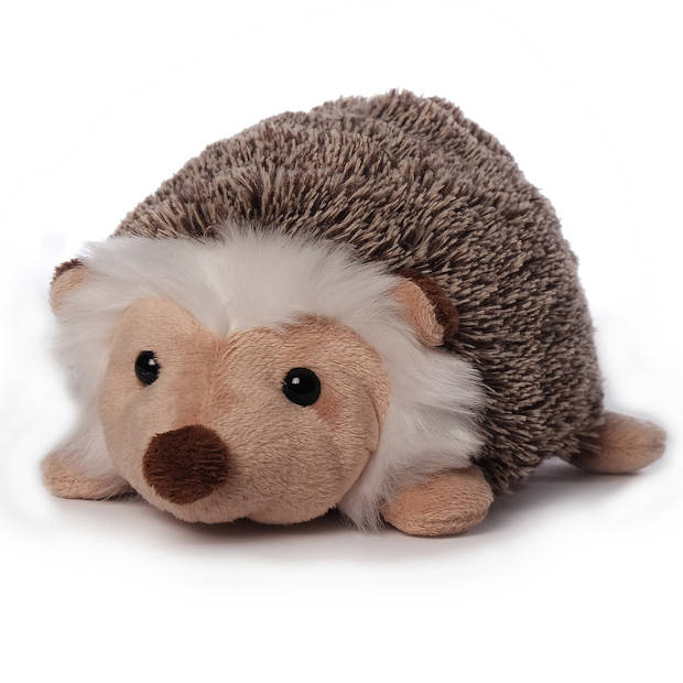 Inware pluche egel knuffeldier - bruin - 19 cm - Knuffel boederijdieren