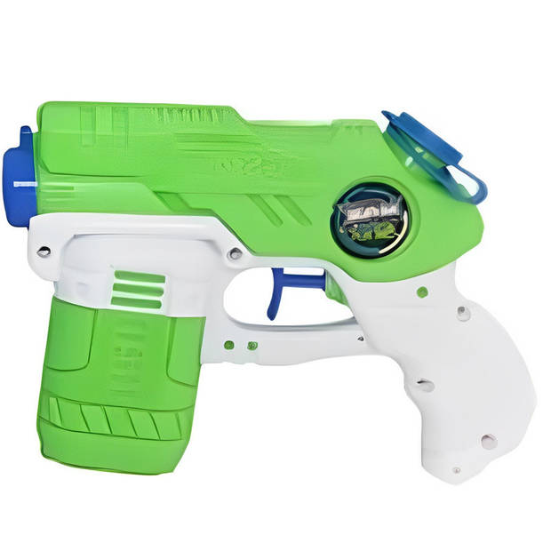 Waterpistooltje/waterpistool - 10x - groen/wit - 18 cm - speelgoed - Waterpistolen