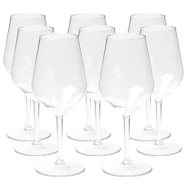 Depa Wijnglas - 12x - transparant - onbreekbaar kunststof - 470 ml - Wijnglazen