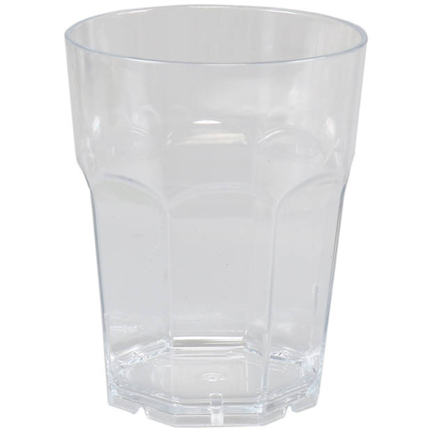 Depa Drinkglas - 8x - transparant - onbreekbaar kunststof - 220 ml - Drinkglazen