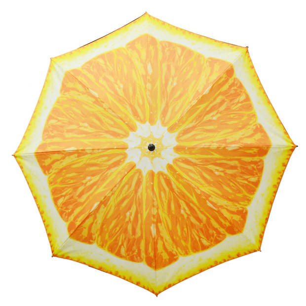 Parasol - sinaasappel fruit - D180 cm - UV-bescherming - incl. draagtas - Parasols