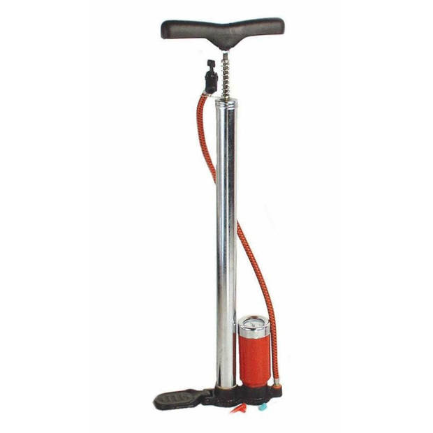 Bruder Mannesmann Fietspomp handpomp - 7 bar - aluminium - manometer - Fietspompen