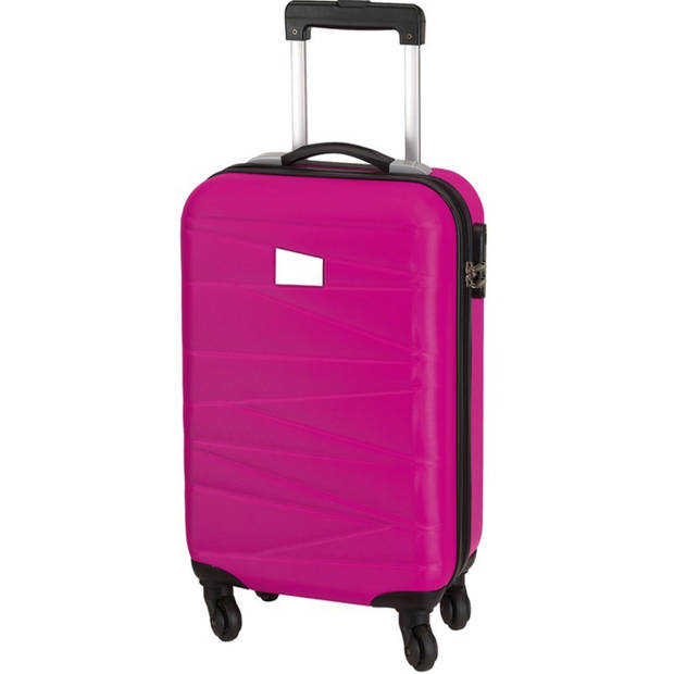 Concorde Handbagage/cabine reis trolley koffer - met zwenkwielen - 55 x 35 x 20 cm - fuchsia roze - Handbagage koffers