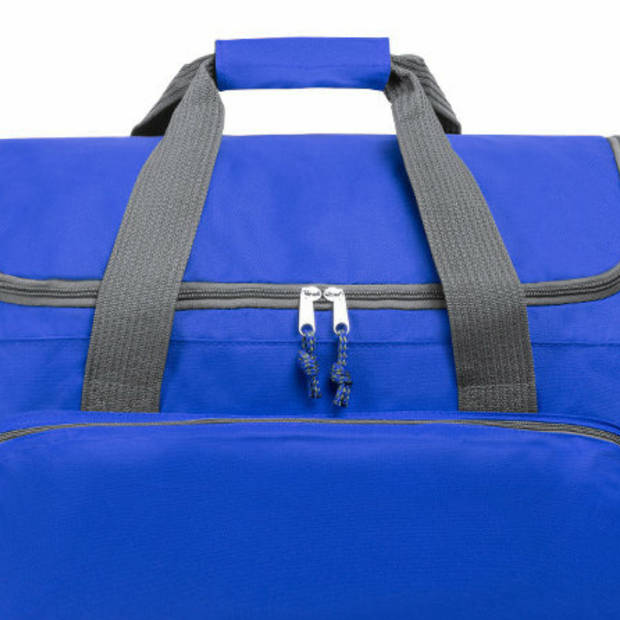 Reistas/weekendtas/sporttas model Booking - 65 x 34 x 33 cm - 4 vakken - blauw - Reistas (volwassen)