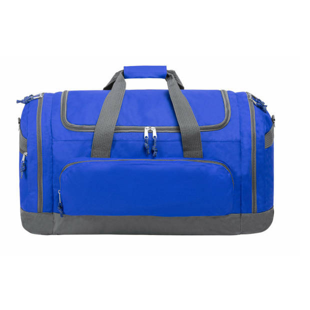 Reistas/weekendtas/sporttas model Booking - 65 x 34 x 33 cm - 4 vakken - blauw - Reistas (volwassen)