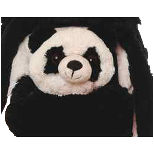 Rugzaktrolley kinderkoffer - pluche panda knuffel - kunststof/polyester - 35 x 25 x 13 cm - Rugzak - kind