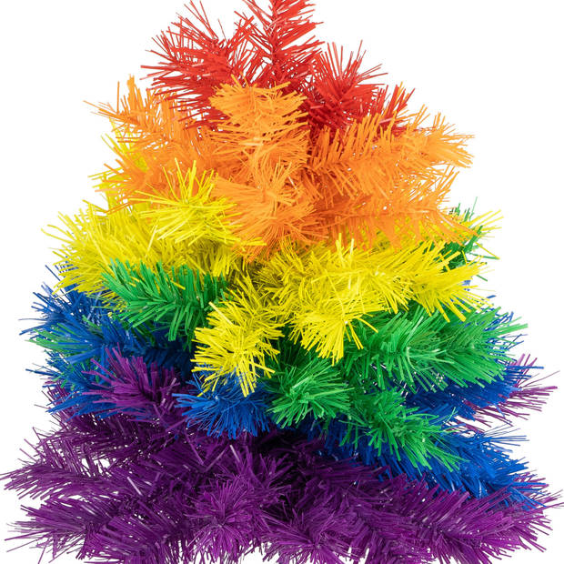 R en W kunst kerstboom klein - regenboog kleuren - H45 cmA?Æ?A¢a?¬A¡A?a??A?A - kunststof - Kunstkerstboom