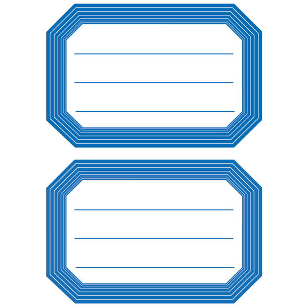 Herma Schoolboeken etiketten/stickers - 12x - blauw/wit - Stickers