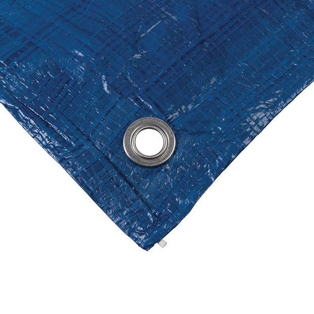 Afdekzeil/dekzeil - blauw - waterdicht - 65 gr/m2 - 480 x 610 cm - Afdekzeilen