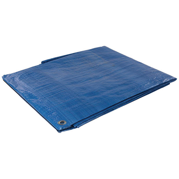 Afdekzeil/dekzeil - blauw - waterdicht - 65 gr/m2 - 480 x 610 cm - Afdekzeilen