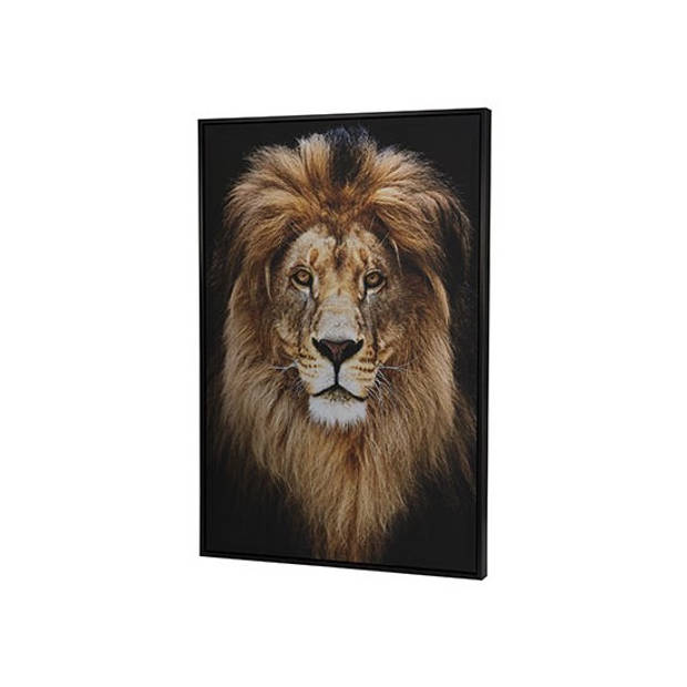Canvas kantoor schilderij 90 x 60 cm leeuwen print - Schilderijen