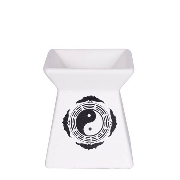 Geurolie branders/verdampers 7 x 8 cm voor etherische olie ying yang - Geurbranders