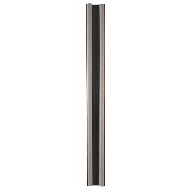 Tochtstrip - 2x - tochtwering - grijs - foam - 95 x 2,5 cm - deur tochtstopper - Tochtstrippen