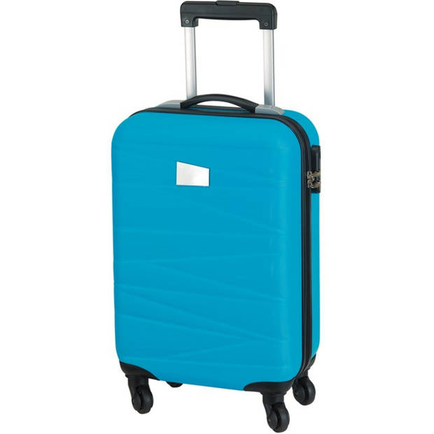 Concorde Handbagage/cabine reis trolley koffer - met zwenkwielen - 55 x 35 x 20 cm - hemelblauw - Handbagage koffers