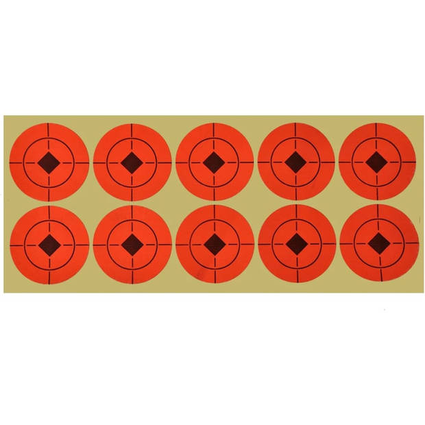 The Living Store Schiettarget - Spinner Target - Met 4 + 1 targets - 43 mm - Staal