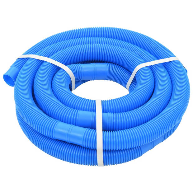 The Living Store Zwembadslang - 6m - 38mm - Blauw LDPE - Uv- en weerbestendig