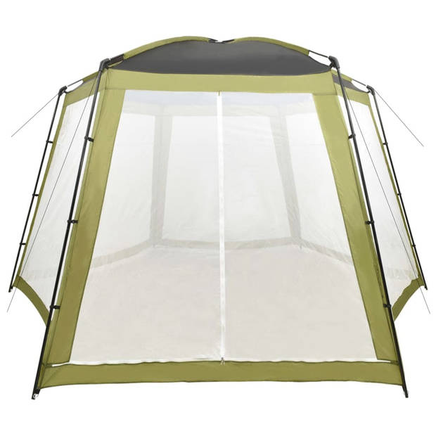 The Living Store Zwembadtent Partytent - 500 x 433 x 250 cm - Groen - UV- en waterbestendig