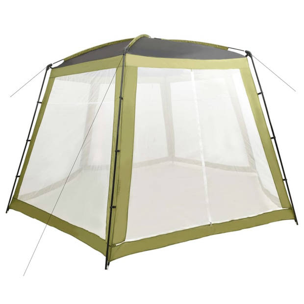 The Living Store Zwembadtent Partytent - 500 x 433 x 250 cm - Groen - UV- en waterbestendig