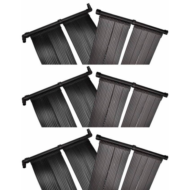 The Living Store Solarzwembadverwarming - Paneel 80 x 620 cm - 12 panelen