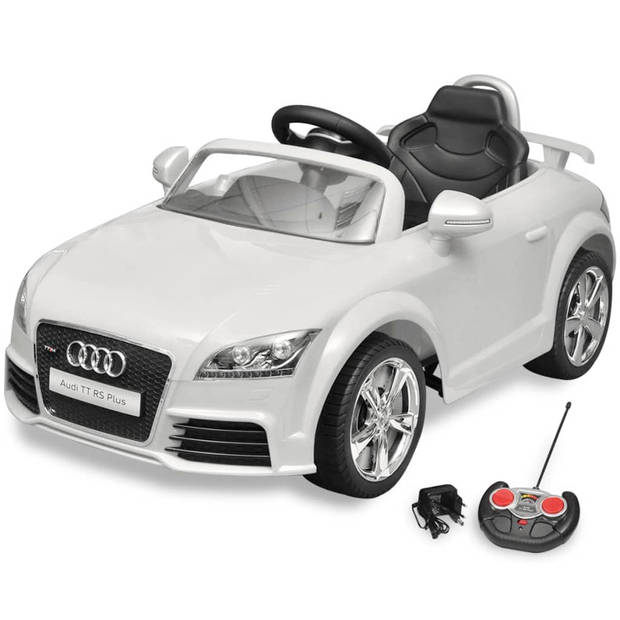 The Living Store Audi TT RS Ride-on Auto - 110.2 x 59 x 47.5 cm - Wit