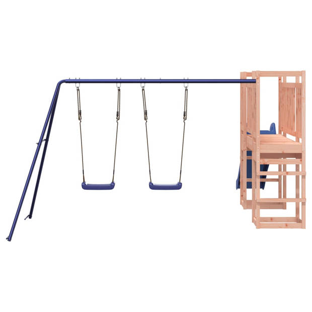 The Living Store Speeltoren met brug - Speelset voor buiten - Massief douglashout - 308 x 467 x 169 cm
