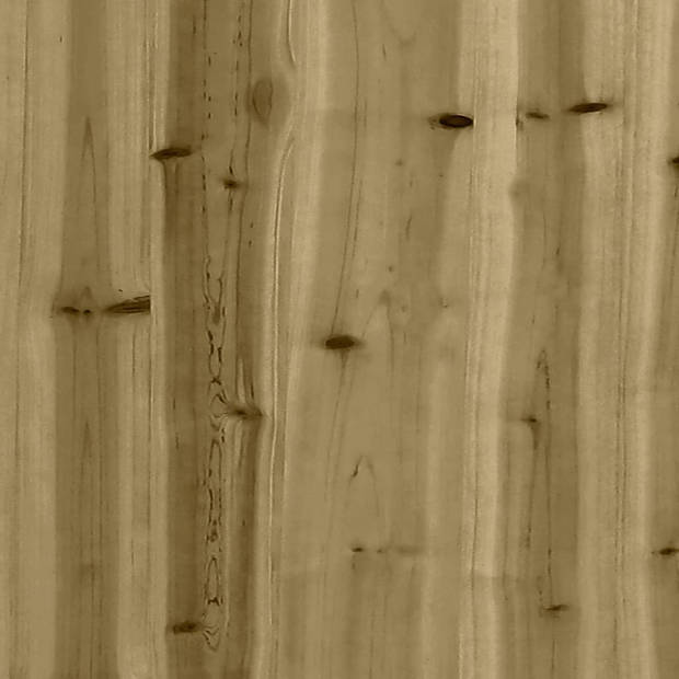 The Living Store Houten Speelset - 166 x 107 x 214 cm - Duurzaam grenenhout - Inclusief golvende glijbaan