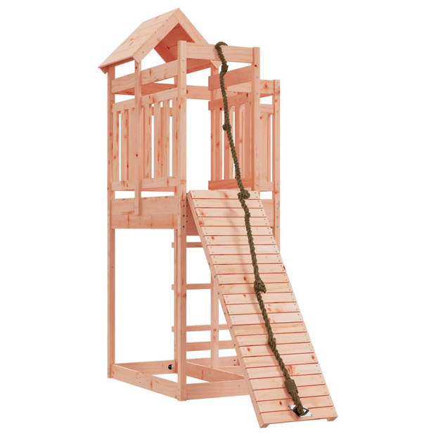 The Living Store Speeltoren met klimwand - Massief douglashout - 107x196x238 cm