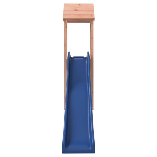 The Living Store Speeltoren - Douglas hout - 232 x 64 x 194 cm - Glijbaan - Blauw - 3-8 jaar - Max 45 kg - Inclusief