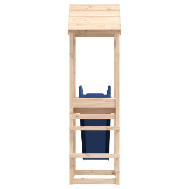 The Living Store Speeltoren - Grenenhout - 232 x 64 x 194 cm - Met Glijbaan - Geschikt voor 3-8 jaar - Max - 45 kg