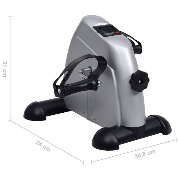 The Living Store Mini Hometrainer - Geschikt voor benen en armen - Compact en lichtgewicht - Verstelbare weerstand -