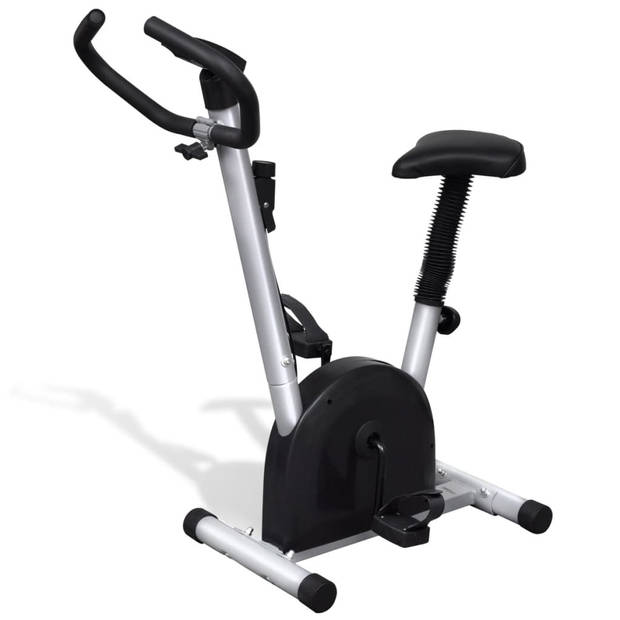 The Living Store Fitnessfiets - Compacte - Robuuste Hometrainer - Verstelbaar Zadel - Anti-slip Pedalen - Afmetingen-