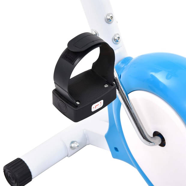 vidaXL Hometrainer met bandweerstand blauw