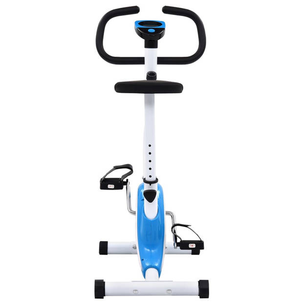 vidaXL Hometrainer met bandweerstand blauw