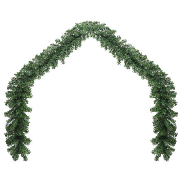 The Living Store Guirlande Groen 20m - PVC - Weerbestendig - Met 1.800 takken