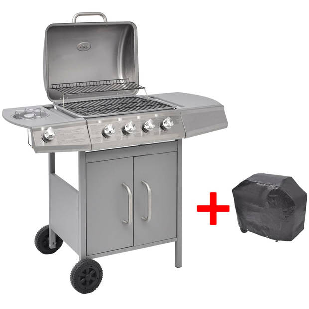 The Living Store Gasbarbecue X - Buiten BBQ - 104 x 55.4 x 97.7 cm - Robuust design