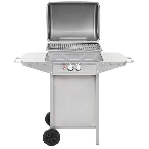 The Living Store BBQ Gas - Luxe - 108 x 55 x 100 cm - 2 kookzones - Roestvrijstaal