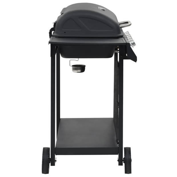 The Living Store Gasbarbecue - 6 kookzones - 112x54x98 cm - Zwart