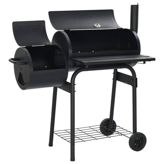 The Living Store Rookbarbecue - Stalen frame - 103 x 60 x 113 cm - Zwart