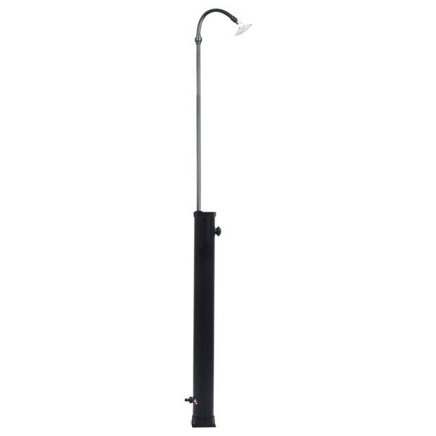 The Living Store Solar Zwembaddouche - PVC en ABS - 215 cm hoog - 8L waterreservoir